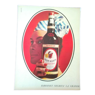 Alcohol paper advertisement Rhum Négrita Bardinet Bordeaux from period review