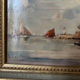 Oil painting by Ernest Vauthrin