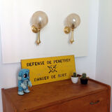 Pair of vintage gold sconces