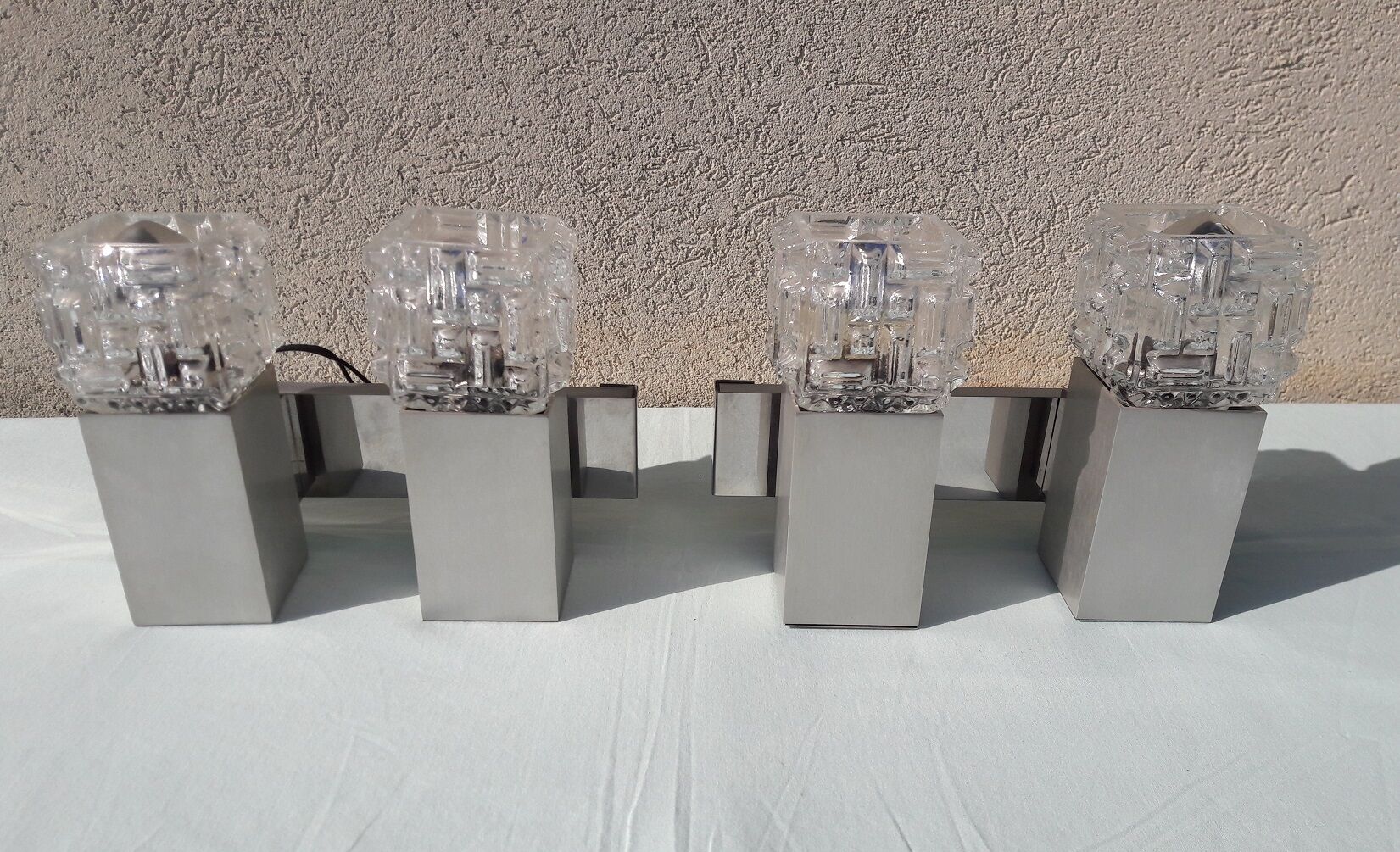 Pair of 70's wall lamps