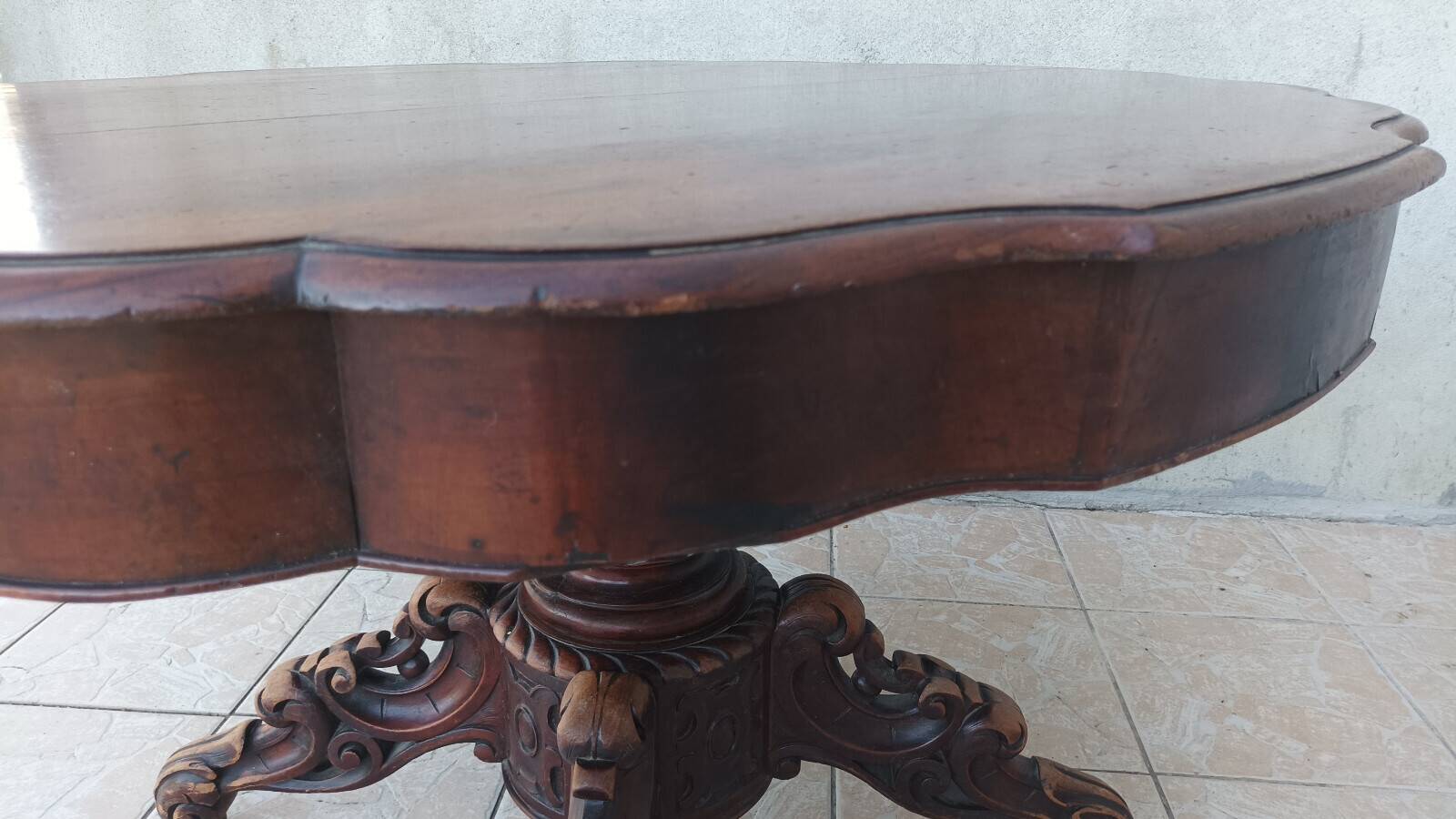 Table style anglais en acajou 19ème