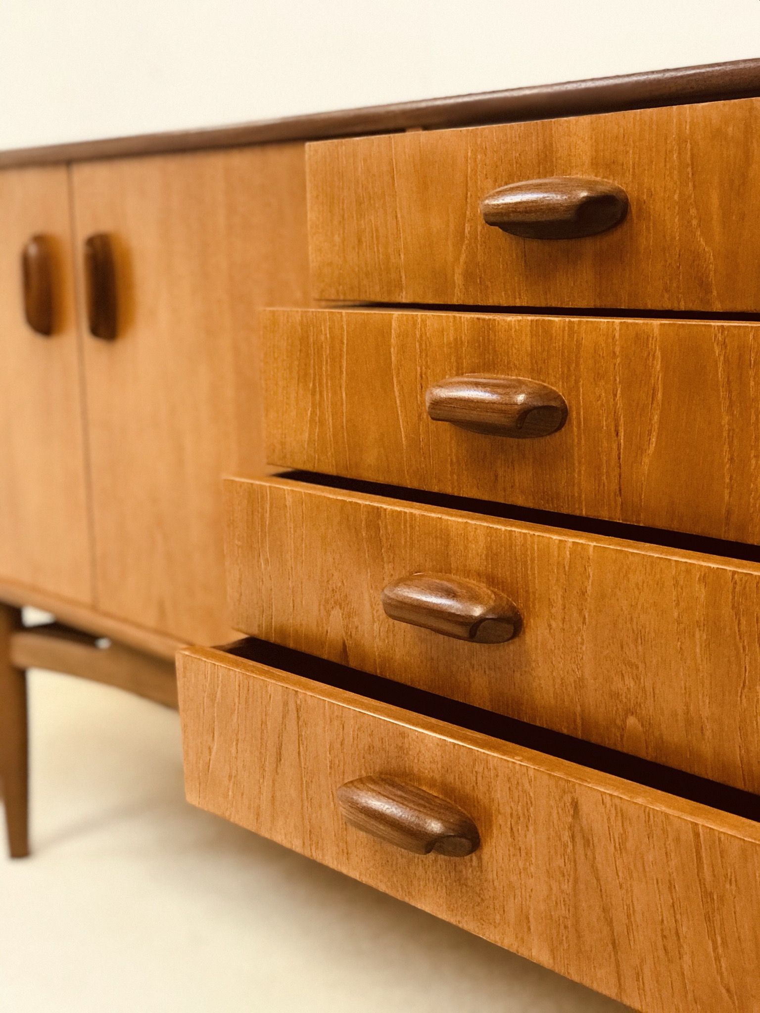 Brasilia teak sideboard designed by  Victor Wilkins for G-plan
