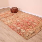Peach Vintage Moroccan Rug 176 x 287 cm, Berber Wool Rug, Handmade Boho Rug