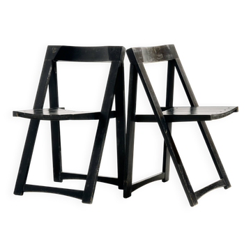 Beech chairs by Aldo Jacober for Alberto Bazzani, set of 2