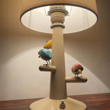 Suzanne Bonnichon lamp made of wood from the 1960s.