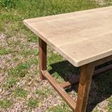 Old farmhouse table in chene circa 1950