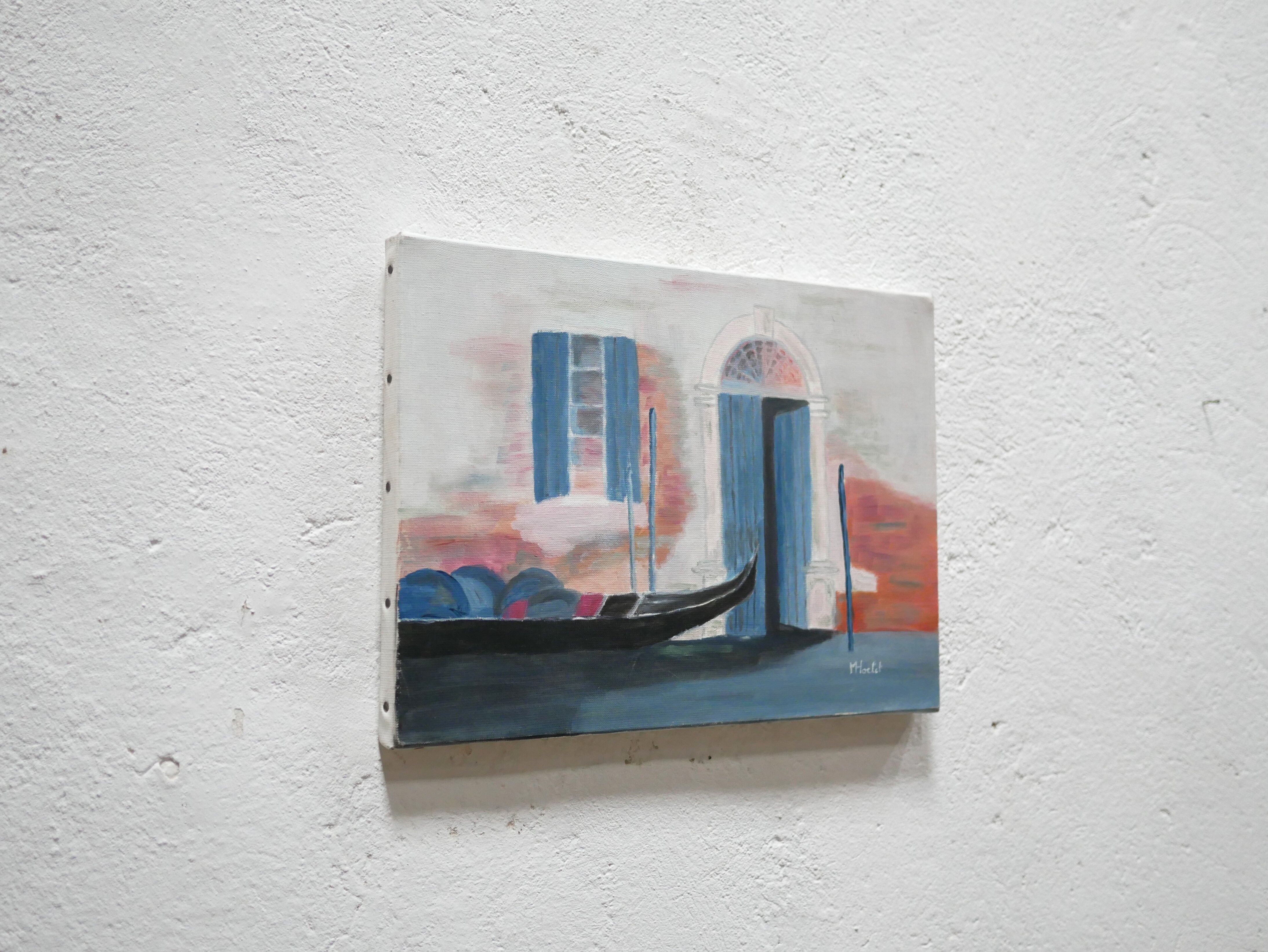 Painting painting on canvas