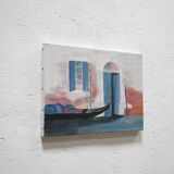 Painting painting on canvas