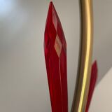 Lampadaire vintage laiton 3 feux 1960
