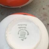 Red apple porcelain coffee service, Patricia model, Lehmann, Weiden, Bavaria