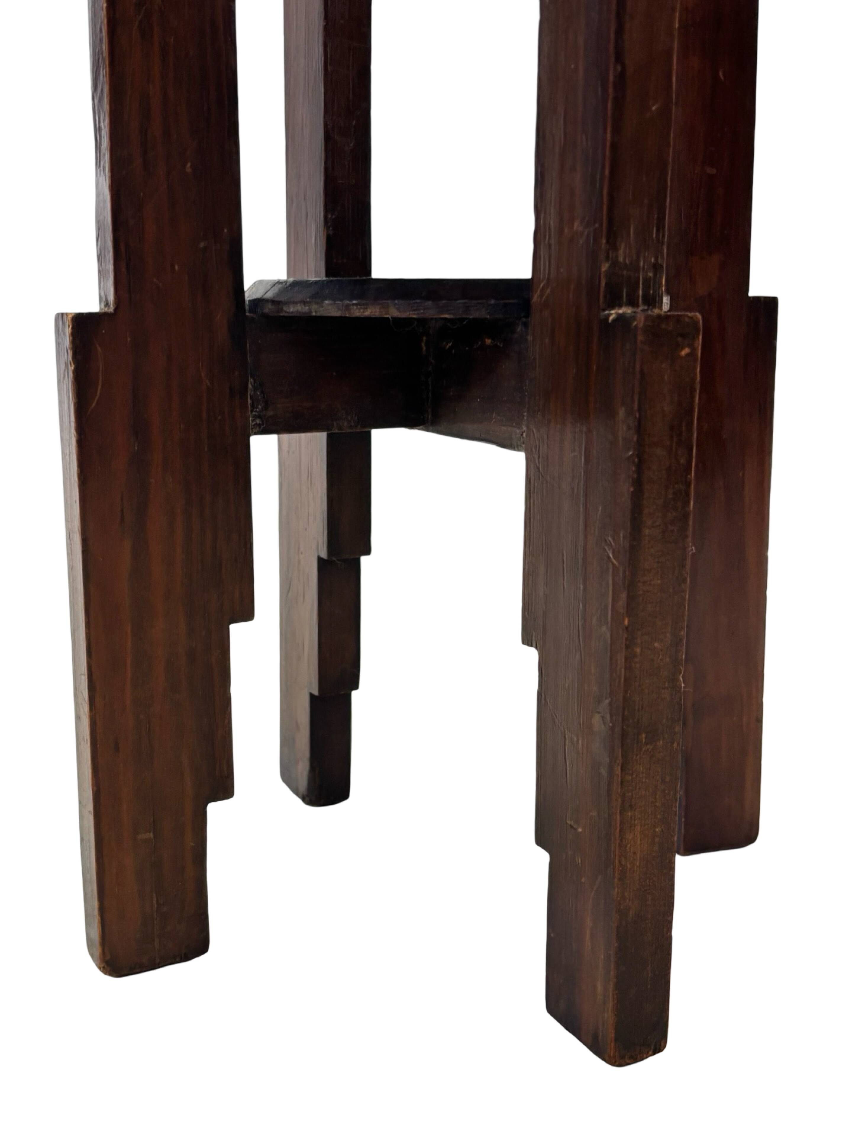 Support de plante Art Déco table d'appoint design École d'Amsterdam minimaliste