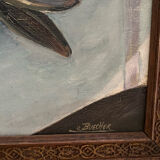 Huile sur toile still life hare