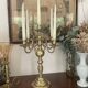 Brass candlestick 46cm