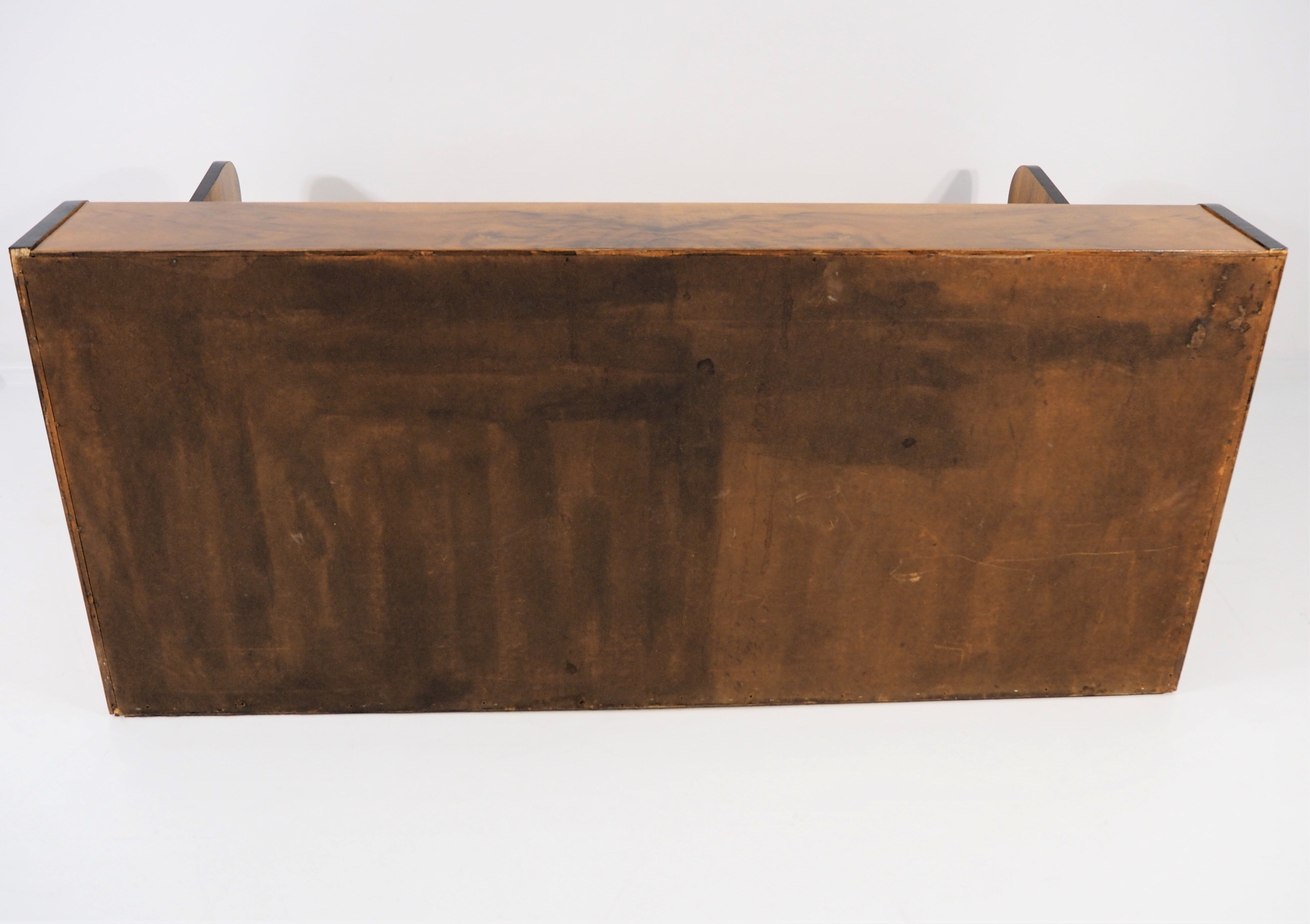 Art deco walnut sofa bed 1960s