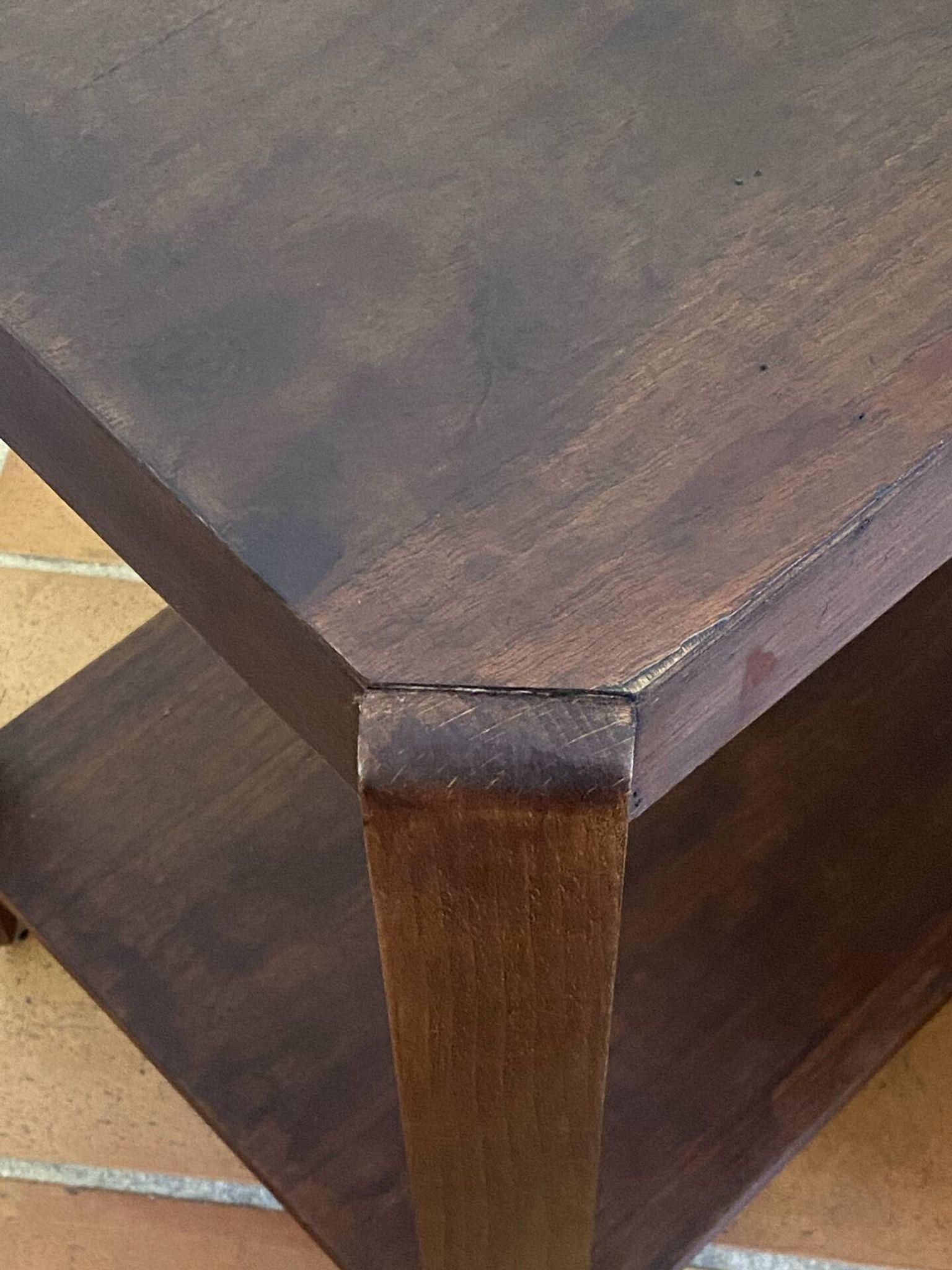Wooden dessert table