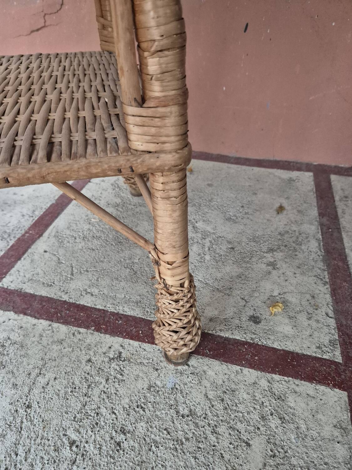 Wicker rattan coffee table