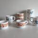 Set of 8 cups at cafe arcopal – france