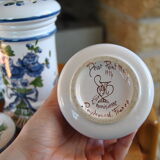 Set of 3 hand-painted cotton pots