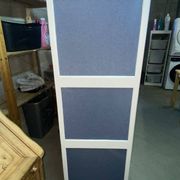 Dressing Room Revamped White/ Denim Fabric (Country Style - Shabby Chic)
