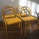 4 vintage metal chairs 1980