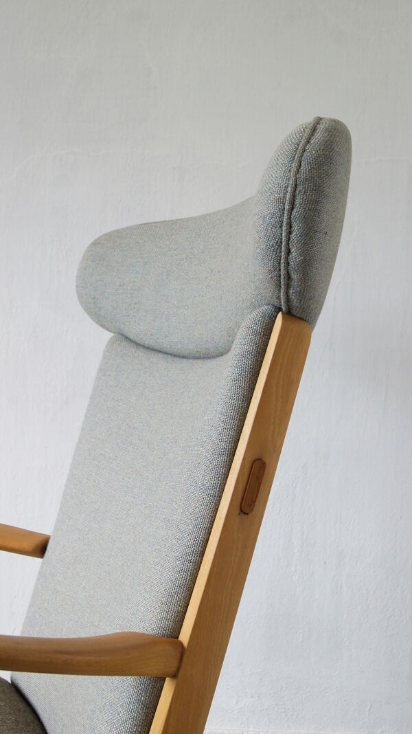 Fauteuil modèle AP-16 et ottoman par Hans J. Wegner pour AP-Stolen, 1951, Set de 2