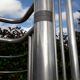 Art Deco shelf, aluminum