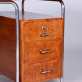 Bauhaus Beech Writing Desk Made in 1930s by Robert Slezak, Czechia, Restored
