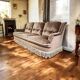 SOFA / SOFA / THREE SEATER VINTAGE IN VELVET WITH FRINGES