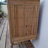 Enfilade vintage en rotin