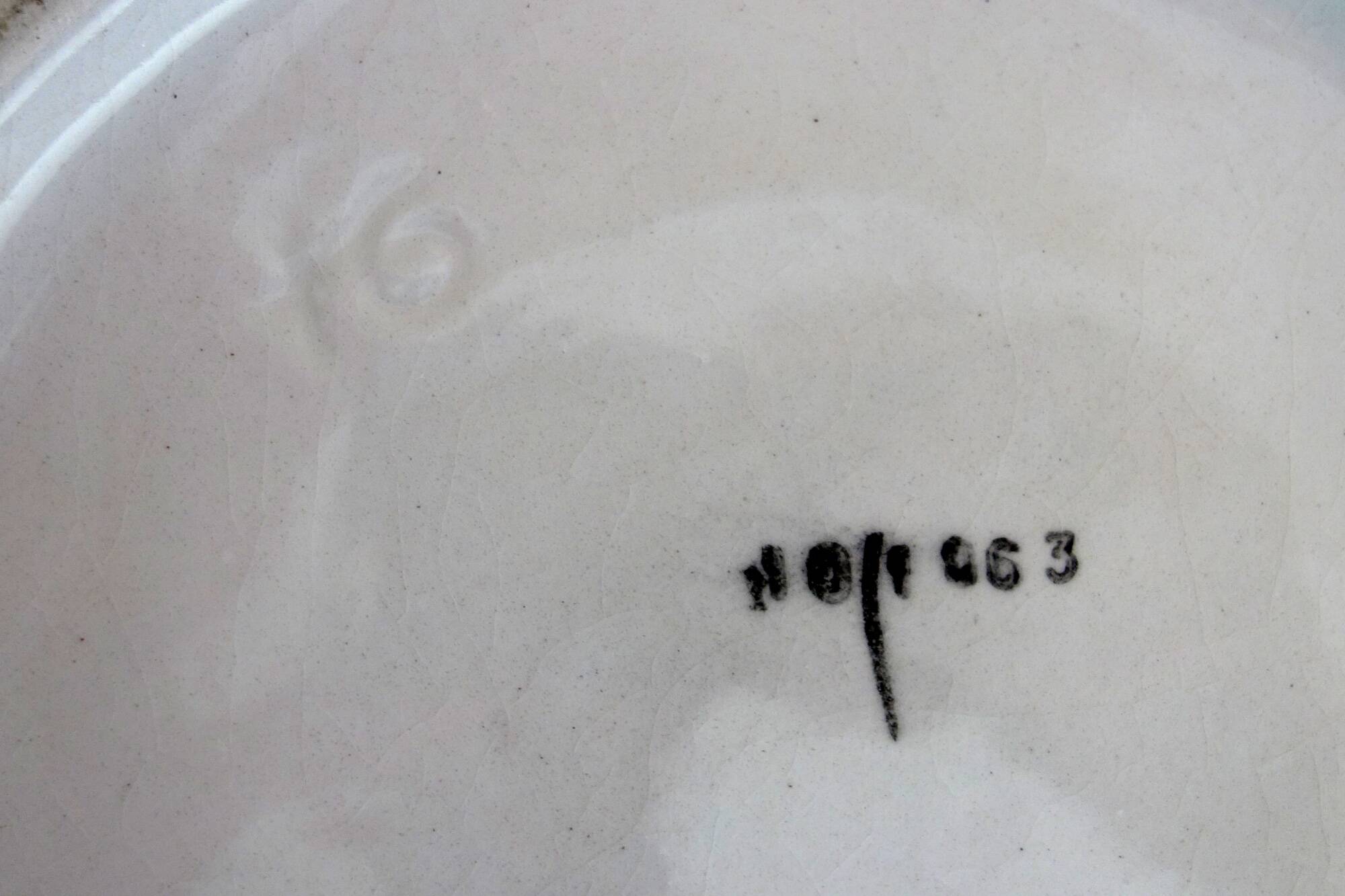 2 vintage apple barbotine plates signed Francesco Guarino