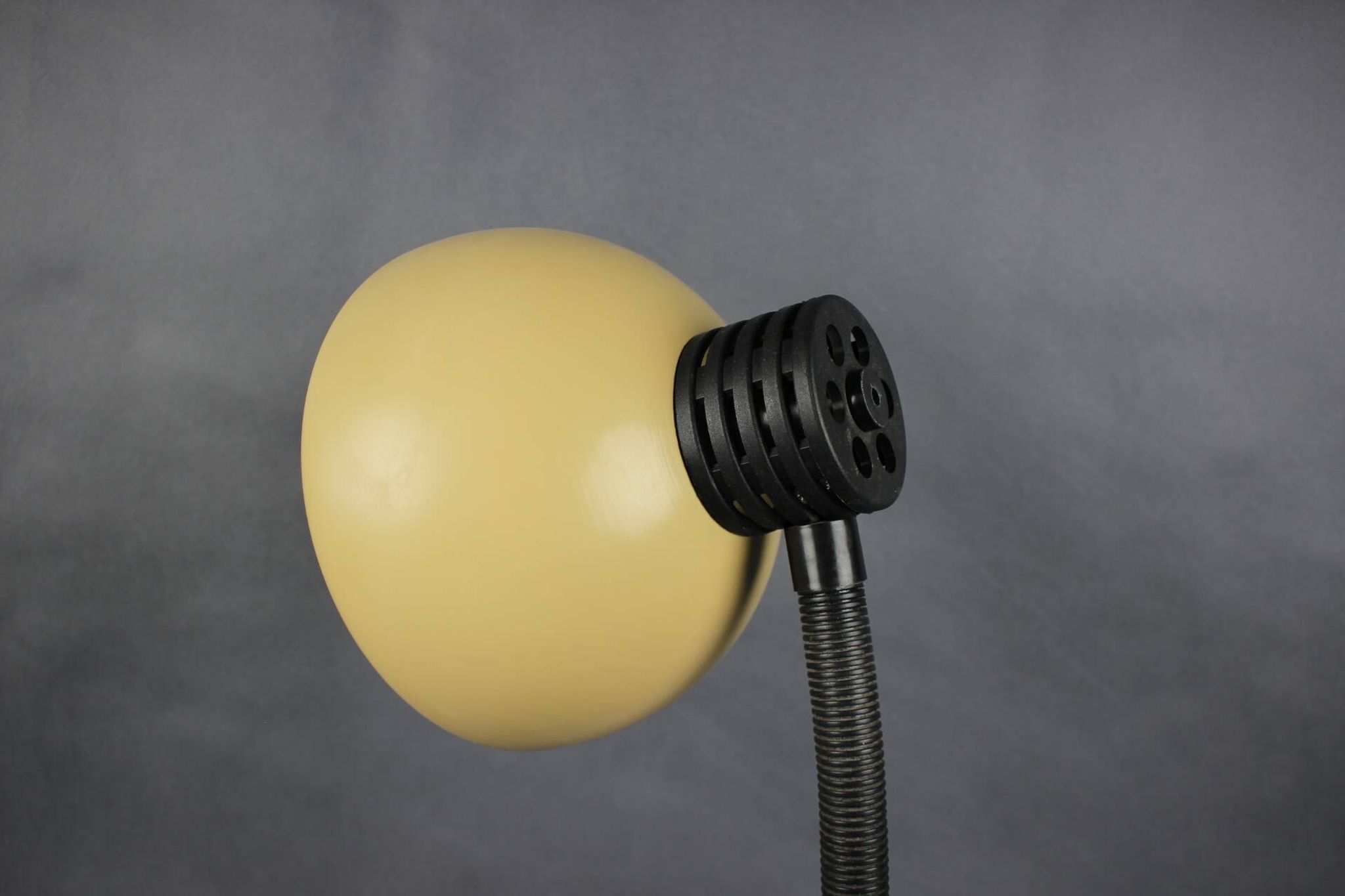 1970s Hungarian Gooseneck Desk Lamp, Cappuccino Mid Century Table Light