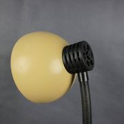 1970s Hungarian Gooseneck Desk Lamp, Cappuccino Mid Century Table Light