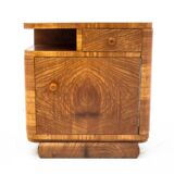 Pair of art deco bedside tables, Poland, 1950s