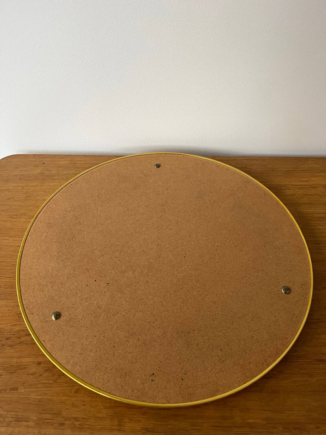 Golden mirror plateau Art Deco diameter 41cm