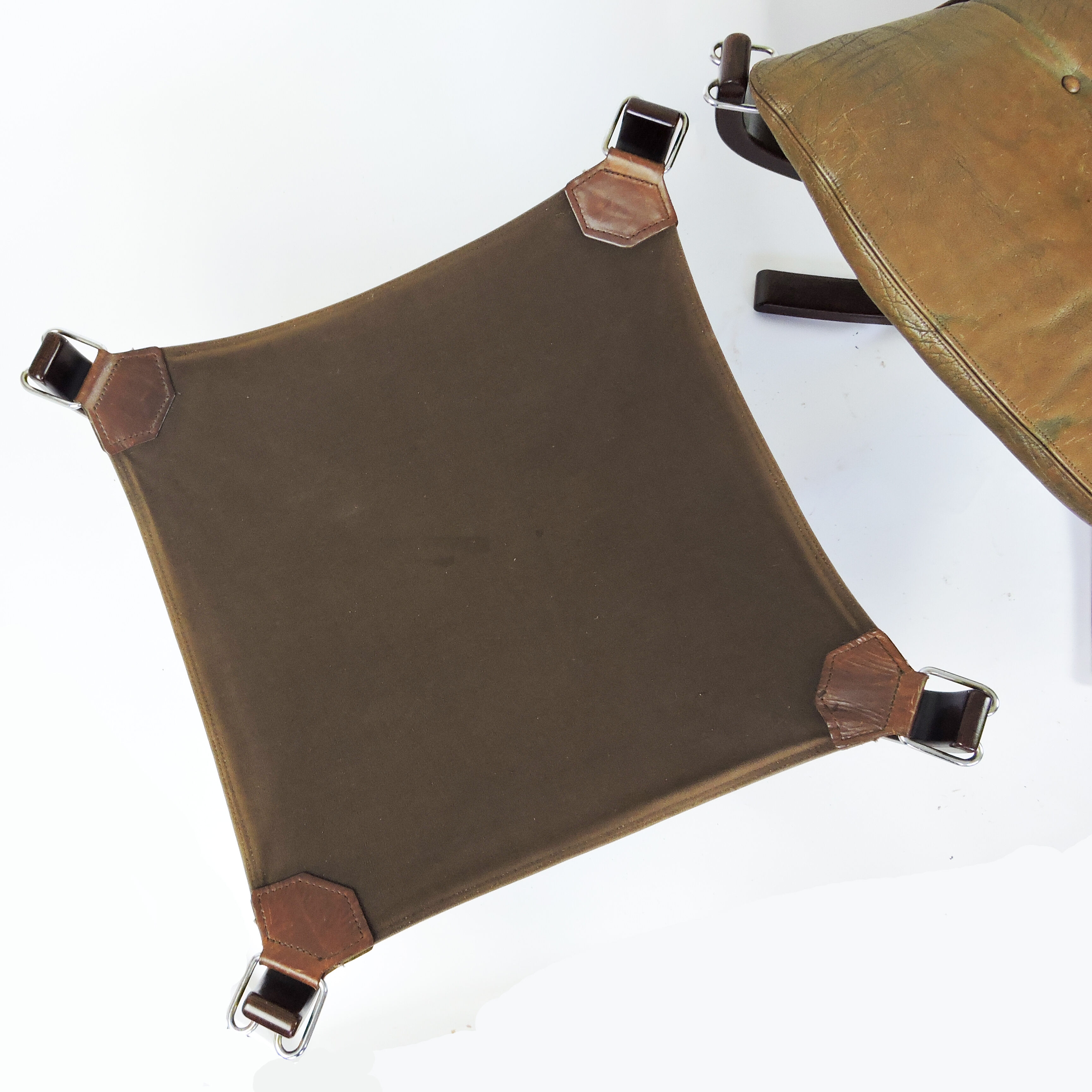 Falcon Chair and Ottoman by Sigurd Ressell, 1970s