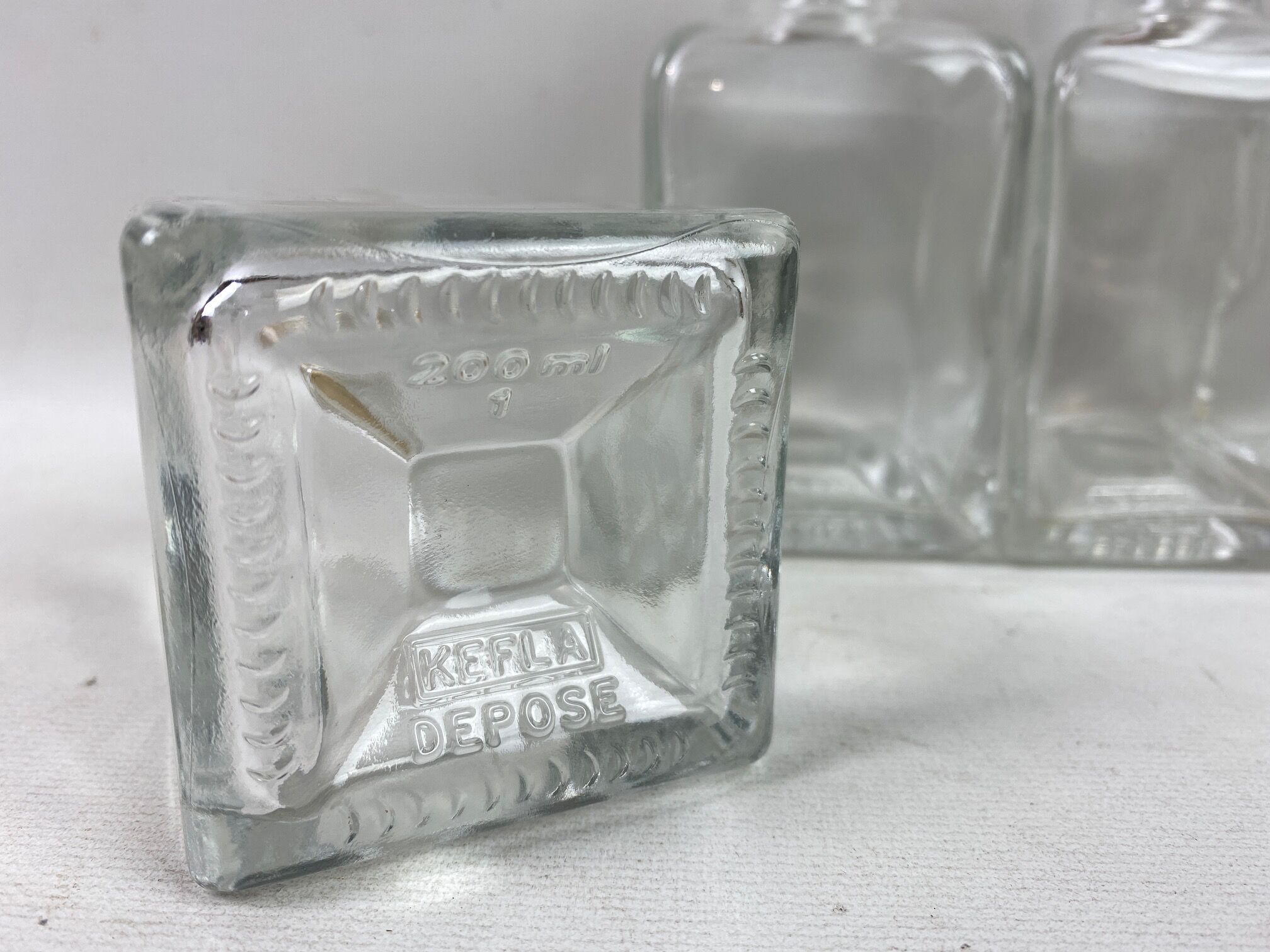 Series of 4 kefla vials in 200ml glass