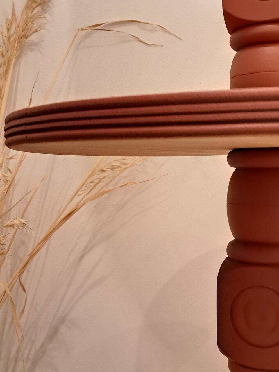 Vintage terracotta floor lamp