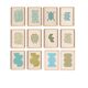 Collection de 12 peintures col.froid bleu et vert