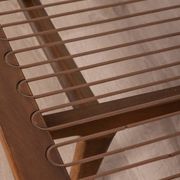 Canapé vintage des années 60 en bois de teck et tissu design danois