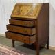 Bureau dos d'âne anglais en acajou des années 1930