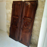 Walnut closet doors