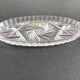 Bohemian crystal oval dish 22.5 x 12 cm