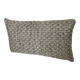 Bi-sided cushion beige black white pattern
