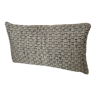 Bi-sided cushion beige black white pattern
