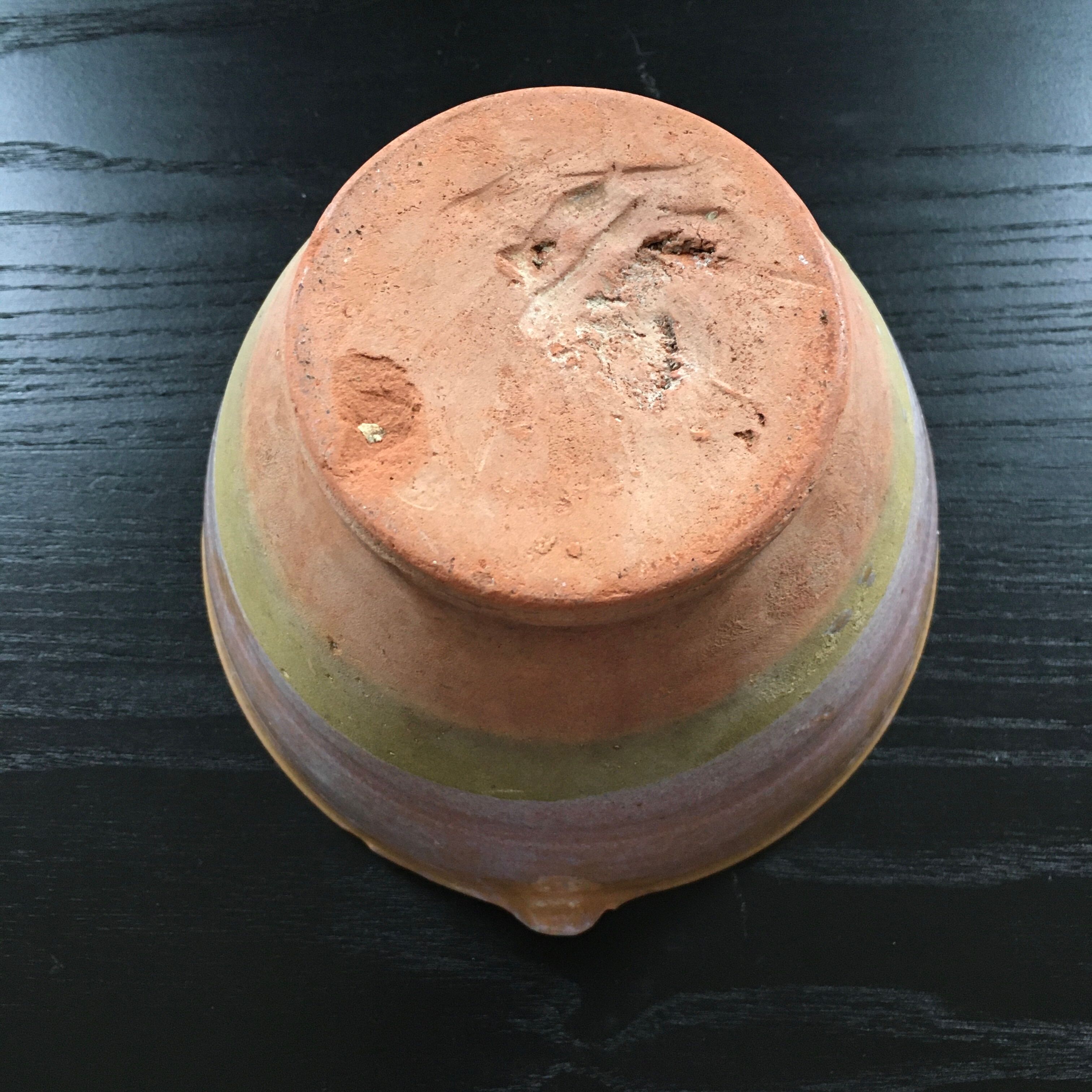 Glazed terracotta salad bowl