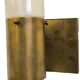 Brass and Pulegoso Glass Wall Lamp attributed to Aldo Nason for Mazzega 1960s