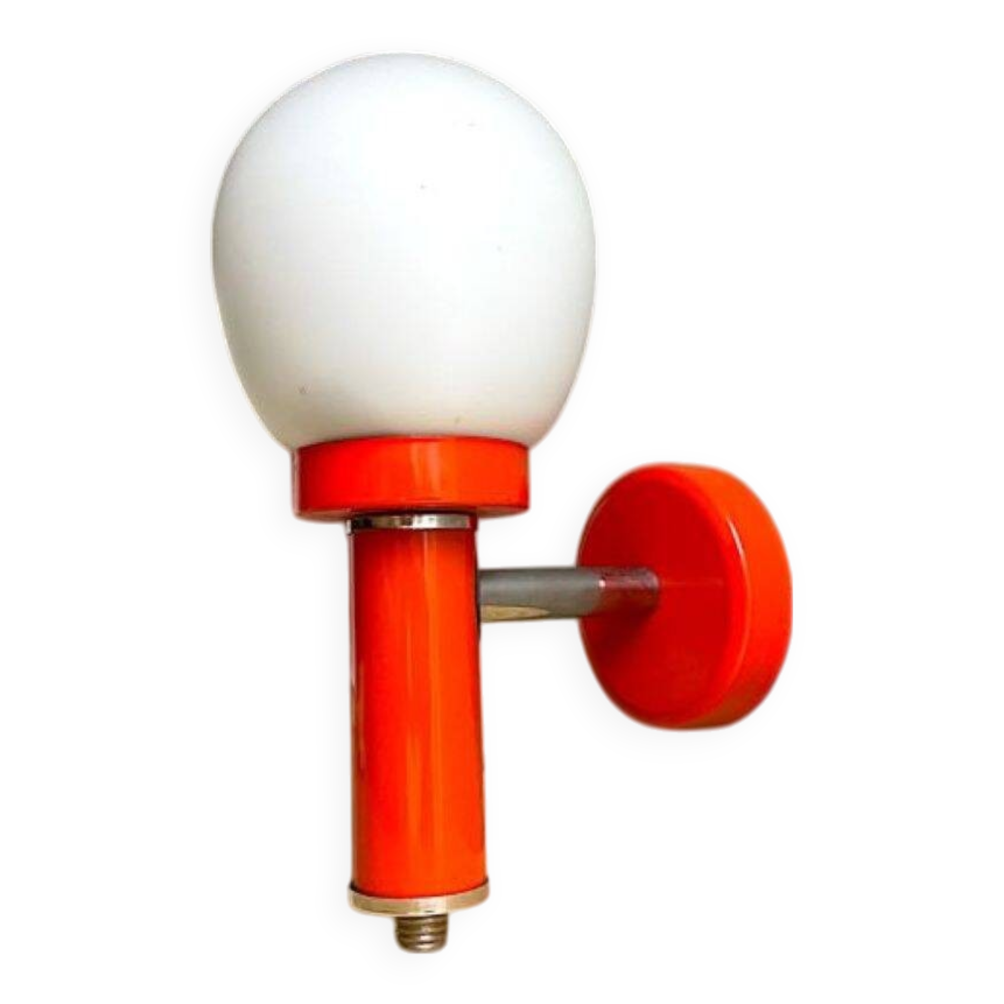 Mid Century orange wall sconce lamp 1970s