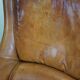 Set of two super rugged and very comfortable sheep leather armchairs