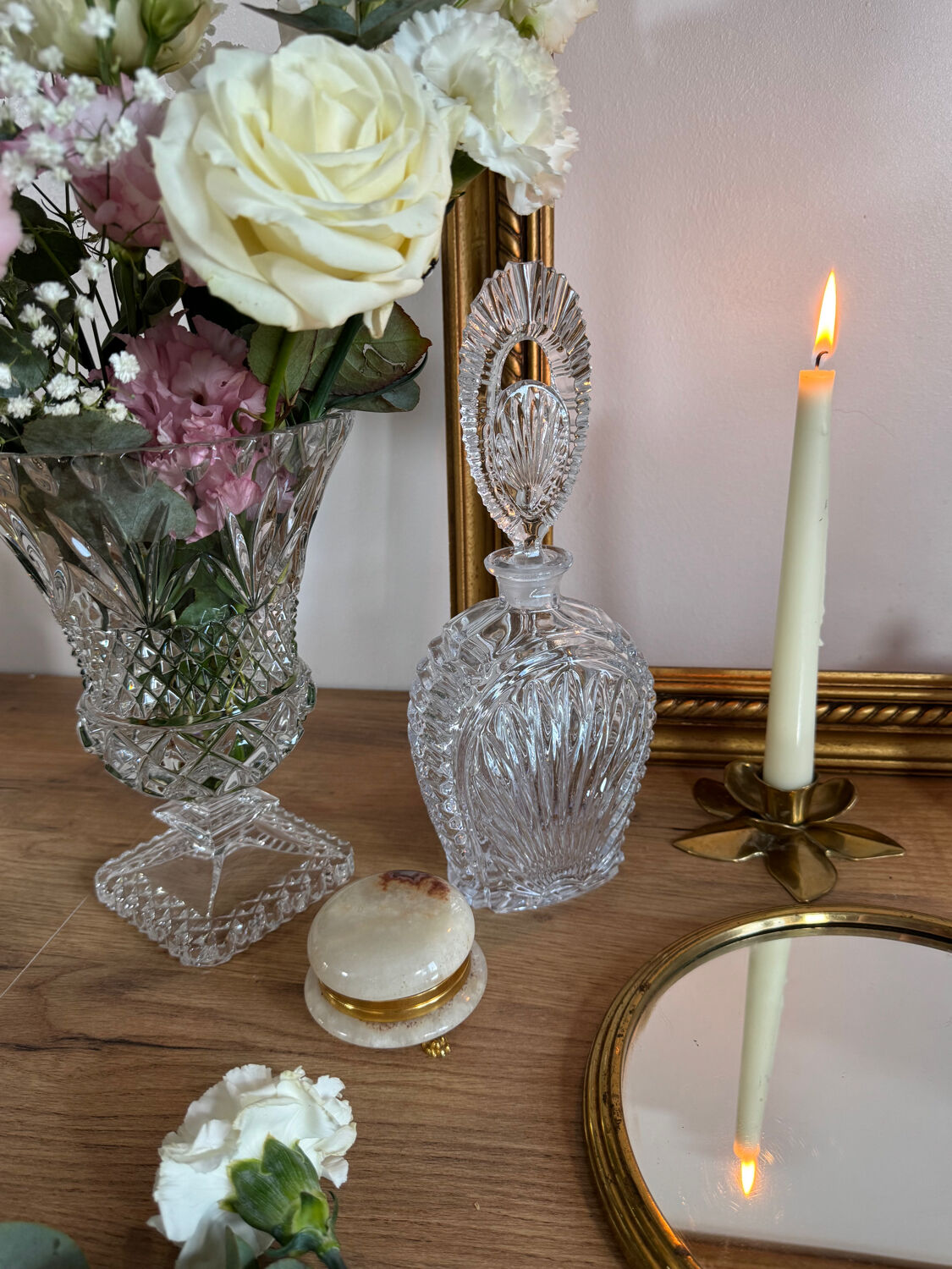 Vintage crystal carafe