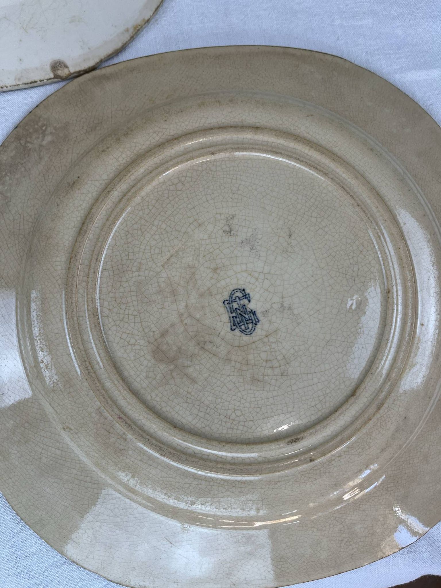 Antique plate from the late 19th century.